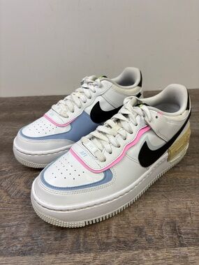 Nike Air Force 1 Shadow White Multi Color FJ0735-100 Women’s 8.5